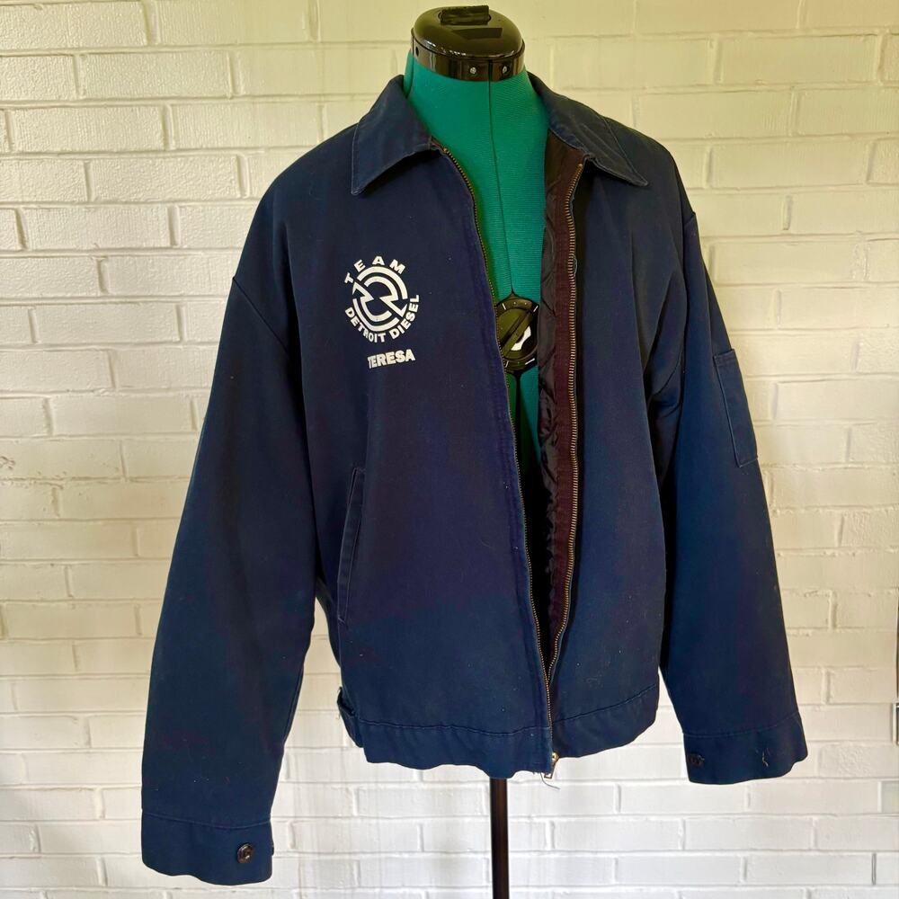 Vintage 90s Red Kap navy blue mechanics jacket